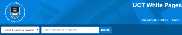 UCT White Pages